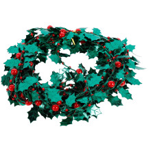 Green Leaf Tinsel Ribbon For Christmas Diy Craft Decorations