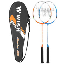 Bedmintonová súprava, 2 rakety, modrá/oranžová