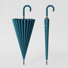 Large 45 Inch Windproof Golf Umbrella UPF50+ Sun Protection Automatic Open Close Double Canopy Blue