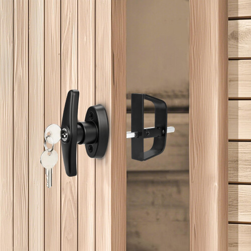 Ensemble de serrures de porte en forme de T en alliage de-5,5 2