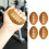 Football Shape PU Grip Ball For Hand Development Exercise-Brown 3