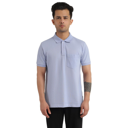 Bumchums Ανδρικό Πόλο T-Shirt (Μπλε Χελώνα, Μεσαίο)