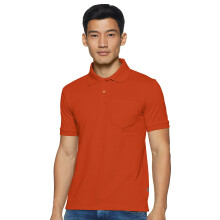 Bumchums Mænds Solid Regular (2013 Polo T-Shirt_Rust Medium)