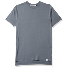 Logo Tab Langarm Modernes T-Shirt - Grau (S)