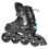 2-in-1 Inline & Ice Skates, Black/Blue, Sizes 31-34 3