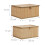 Bamboo Storage Boxes Set of 2 - Multipurpose with Lids 4