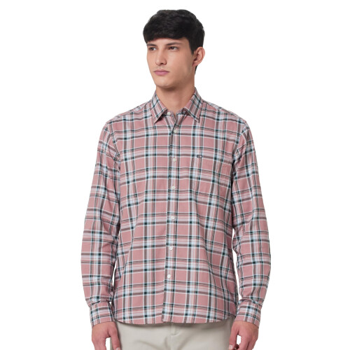 Arrow Arrow Ανδρικό Κοντομάνικο Slim Fit Πουκάμισο Ροζ (Asaeosh1496_40)