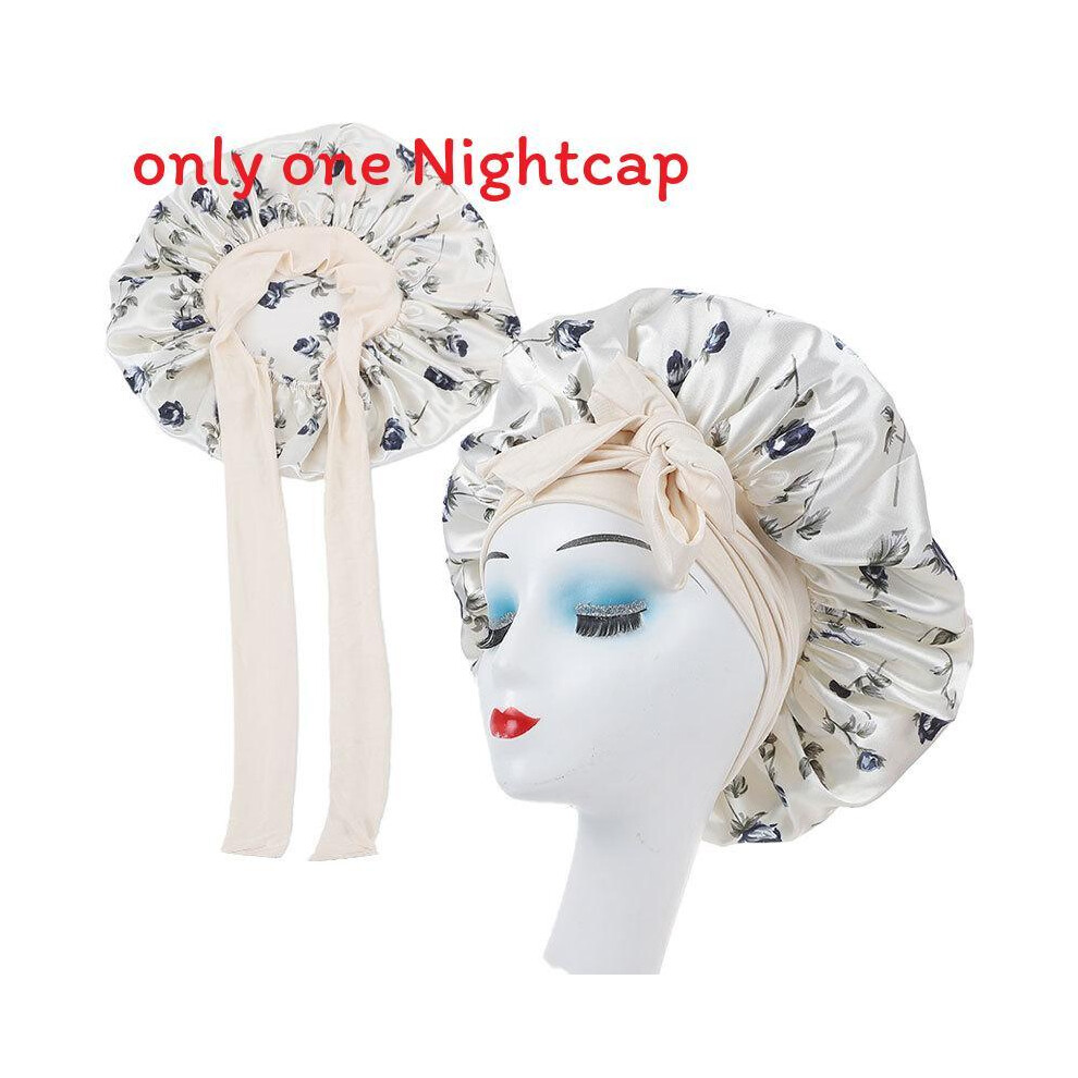 (Beige Single) Satin Hat Hair With Digital Floral Design Suitable For Comfort Style And-image-OPC-PT2V9F8-NEW