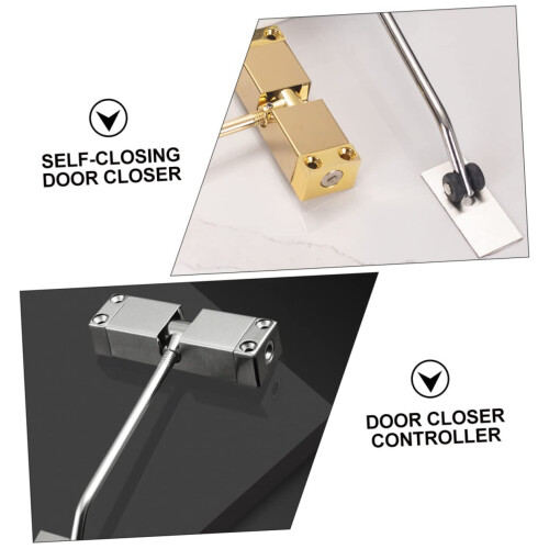 Automatic Door Closer for Home and Office, Quiet Adjustable and Durable Design, Easy Installation 1