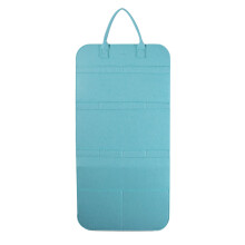 Jewelry Travel Organizer Blue Felt Necklace Storage Bag for Women Tangle Compact Waterproof Design