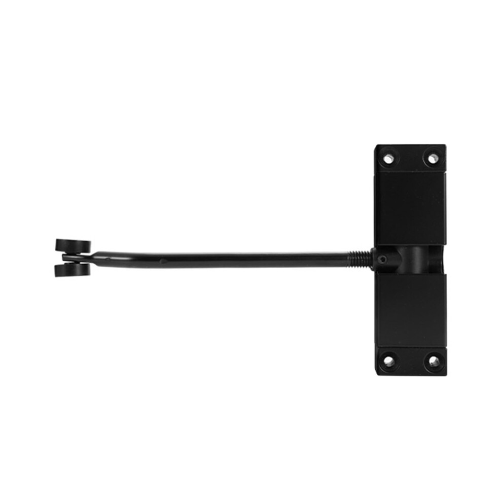 Automatic Door Closer With Adjustable Closing Speed, Quiet Reversible Aluminum Alloy Design For Home (Black) 9330225226451