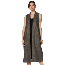 Vrouwen Cape Jacket (Aw18An101Jkd27Grijs8_Grijs_8)