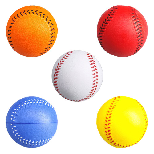 4Pcs Elastic PU Foam Baseball Light Weight Training-Blue 1