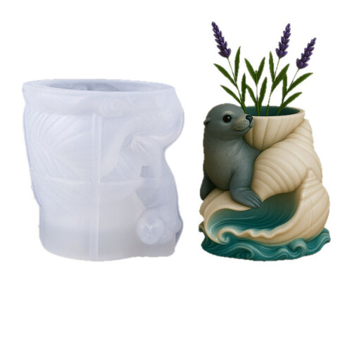 Künstlerische Muschelmusterform, ideal für den Heimbehälter