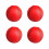 4Pcs Elastic PU Foam Baseball Light Weight Training-Red 1