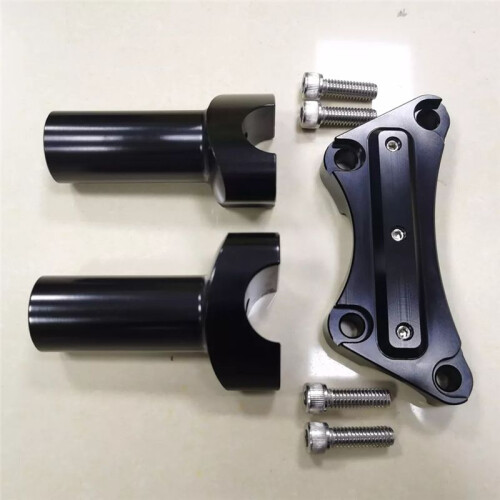 Elevadores de Guidão de 4 Polegadas com Braçadeira Superior Adequados para Guidão de 1 Polegada da  Sportster Dyna FXDWG FXDL 2