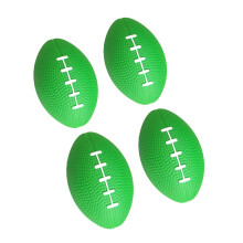 Soft Football Shape Squeeze Ball Adult Hand Grip Strength-Green