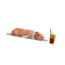 Grappige Corgi's en Iced Drinks Hars Mini Ornamenten Cadeau-2