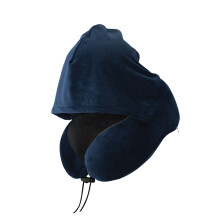 Ademend afwikkelkussen met capuchon voor-Marineblauw