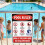 Panneau de sécurité pour piscine en métal, résistant aux 5