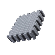 4Pcs 12.6x12.6Inch Knitting Blocking Foam Board for Granny-Grey