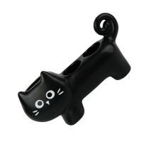 Kitten Shape tandenborstelstandaard 3 secties Keramische-Zwart