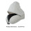 Airy Chilled Fabric Round Support pillow With Secure-Black 4