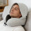 Airy Chilled Fabric Round Support pillow With Secure-Black 5