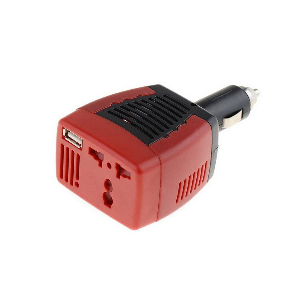 75W Inverter, Usb Charging 12V To 220V Car Adapter, Compact Design For Drivers, Travelers, Campers, Enthusiasts 6032318077706