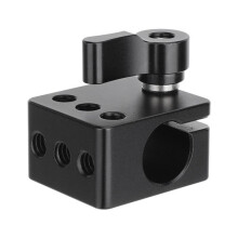 Morsetto per Asta A Foro Singolo 15 mm con Filettatura Montaggio 1/4"-20 per Supporto Estensione per Asta Supporto per DSLR con Piastra A Formaggio