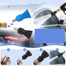 Stainless Steel Pressure Washer Nozzle Set with 25 and 40 Tips 1/4 Quick Connection 030