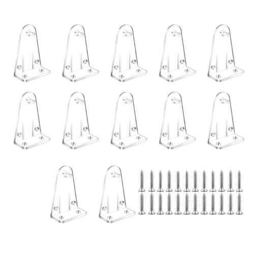 Window Blind Clips 120Pcs Clear Plastic Hold Down Brackets for Bottom Rail Stable Easy Snap Installation