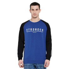 Duke Mannen Ronde Hals Volledige Mouw Sweatshirt (Lf3941_Indigo_L)