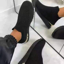(Black,39)New Womens Sports Shoes Fashion Womens Breathable Mesh Sports Shoes Anti Slip