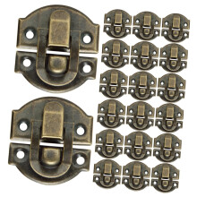 30pcs Antique Iron Cabinet Latch Set, Vintage Retro Box Clasp for Jewelry Box, Chest, Toolbox
