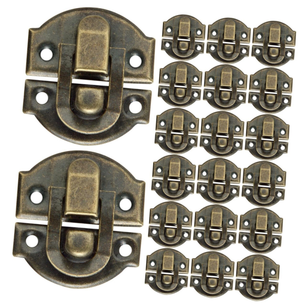30Pcs Antique Iron Cabinet Latch Set, Vintage Retro Box Clasp For Jewelry Box, Chest, Toolbox 9771547757535