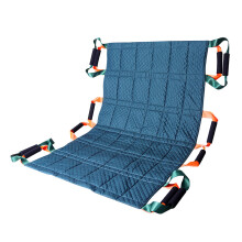 Patient Transfer Sheet with 12 Handles, LowFriction Glide Pad for Caregiver Assisted Bed Positioning