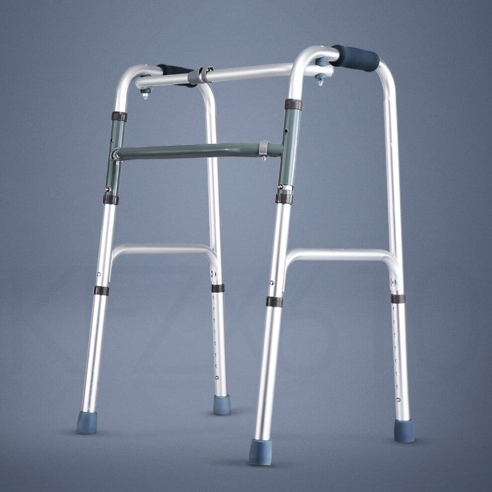Folding Walker for Elderly, Lightweight Aluminum 8Speed Adjustable Height Walking Aid