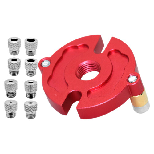 1Set Versatile Red Aluminum Drill Hole Locator Punch for