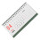 Small Standing Desk Calendar 18-Months Green Mini Office Planner 1