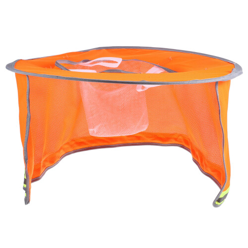 Orange Hard Hat Mesh Sunshade Neck Shield for Outdoor Work