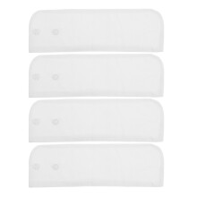 2Pairs White Detachable Fake Sleeve Cuffs for Wedding and Party Wear