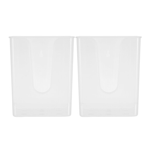 2Pcs Clear Hanging Plant Pots Wall Mounted Planter for Indoor Orchids