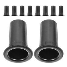 Speaker Port Tube Black 10pcs 3.1x2.3x2.3in