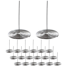 20Pcs Stainless Steel Tea Pot Spout Strainers Silver Filters