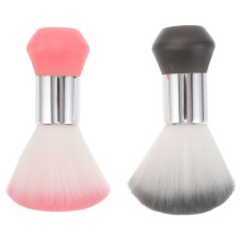 2Pcs Soft Neck Duster Brush for Haircut Broken Hair Cleaning PP Handle