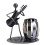 Unique Black Iron Pencil Pot Musician Style Pen Container 1