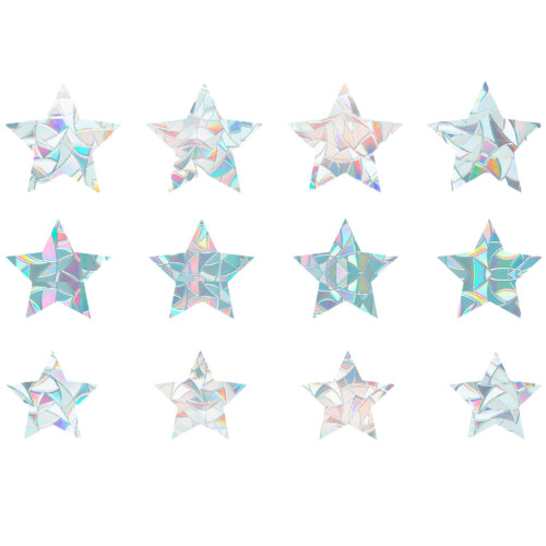 12Pcs Pet Static Cling Window Decals Multi Color Removable