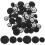 60Pcs Durable Black DIY Sewing Buttons for Coats Suits and Sweaters 1