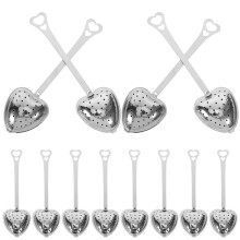 Stainless Steel Mesh Tea Filter Spoon Infuser Silver 12pcs